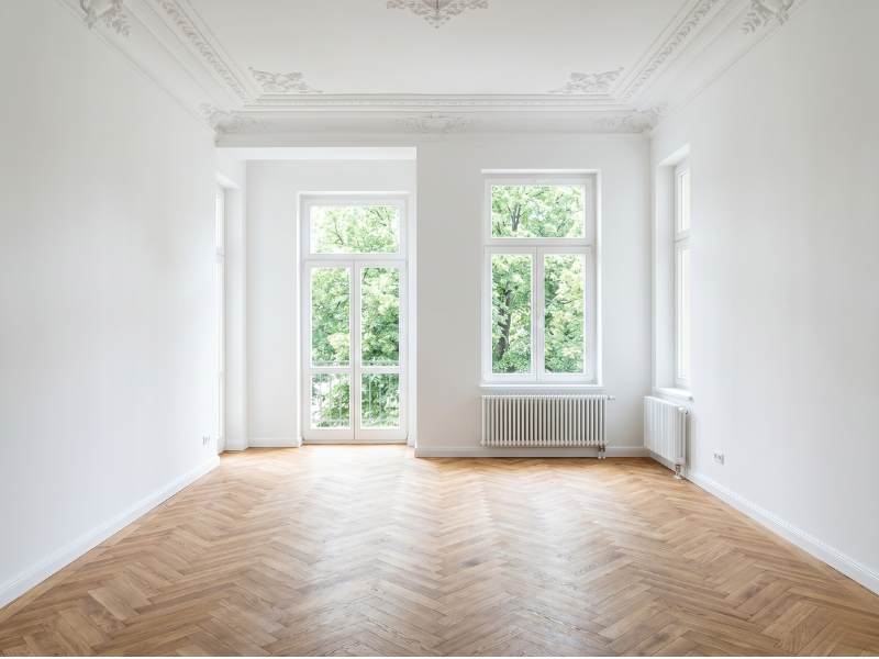 Freshly renovated, handover-ready rental apartment in an old building with stucco and herringbone parquet, Dresden