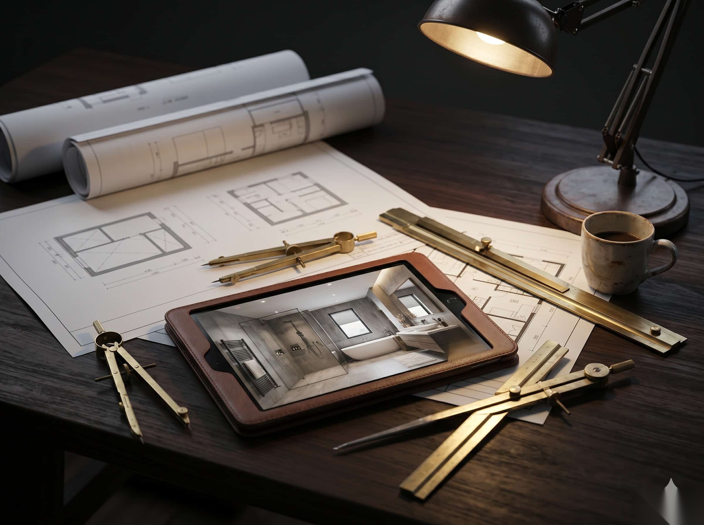 3D visualisation of a planned bathroom